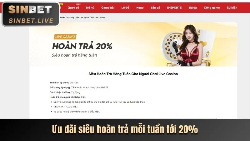 Hoàn trả thể thao và casino one789 link